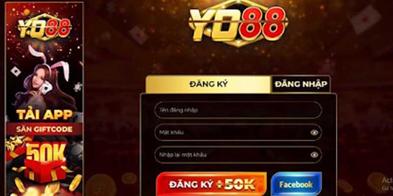 Các bước mỏ tài khoản tại cổng game Yo88