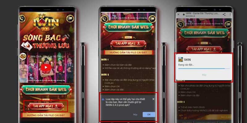 Các bước tải app game Iwin Club