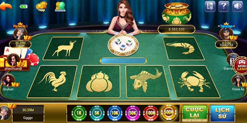 Game bầu cua là các tính năng hỗ trợ người chơi