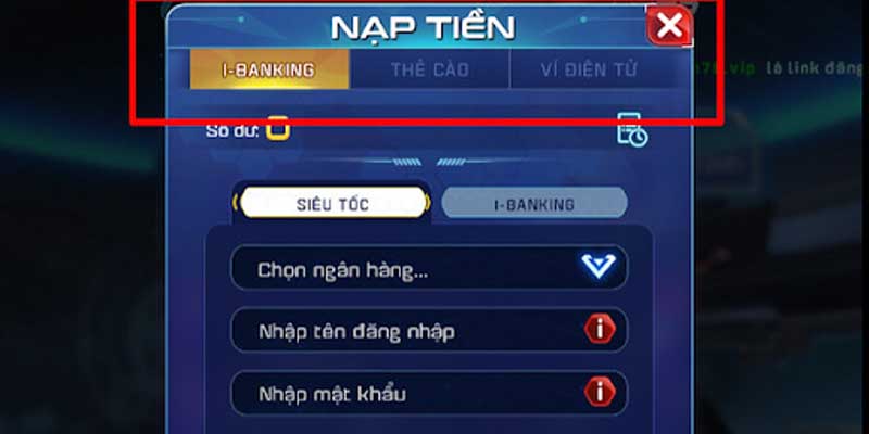 Hướng dẫn nạp tiền tại cổng game bài Win 79