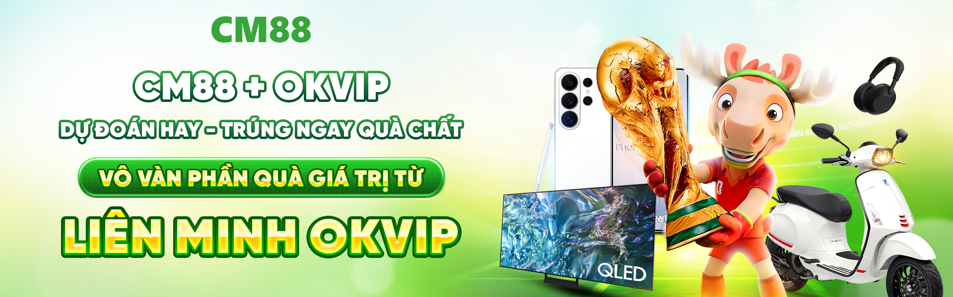 cm88 + OKVIP mở giải hội viên dự đoán kết quả hay trúng ngay quà chất wc 2026